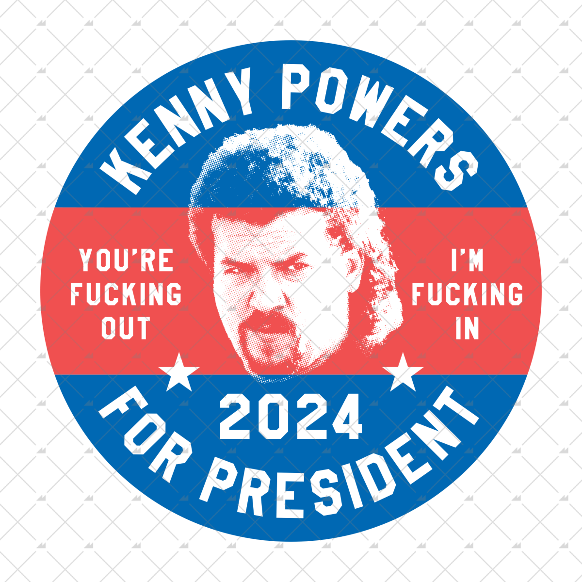 Kenny Powers 2024 Phony Campaign - Sticker