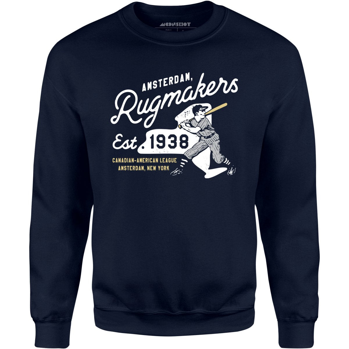 Amsterdam Rugmakers - New York - Vintage Defunct Baseball Teams - Unisex Sweatshirt