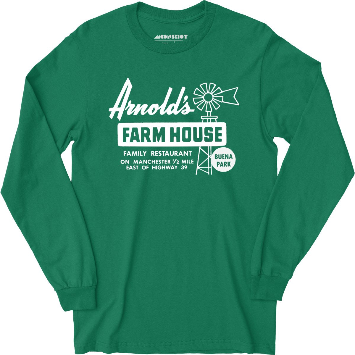 Arnold's Farmhouse - Buena Park, CA - Vintage Restaurant - Long Sleeve T-Shirt