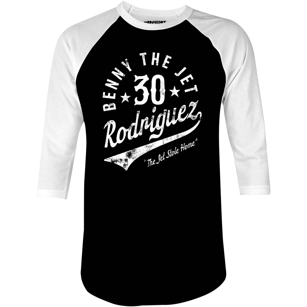 Benny The Jet Rodriguez - 3/4 Sleeve Raglan T-Shirt – m00nshot