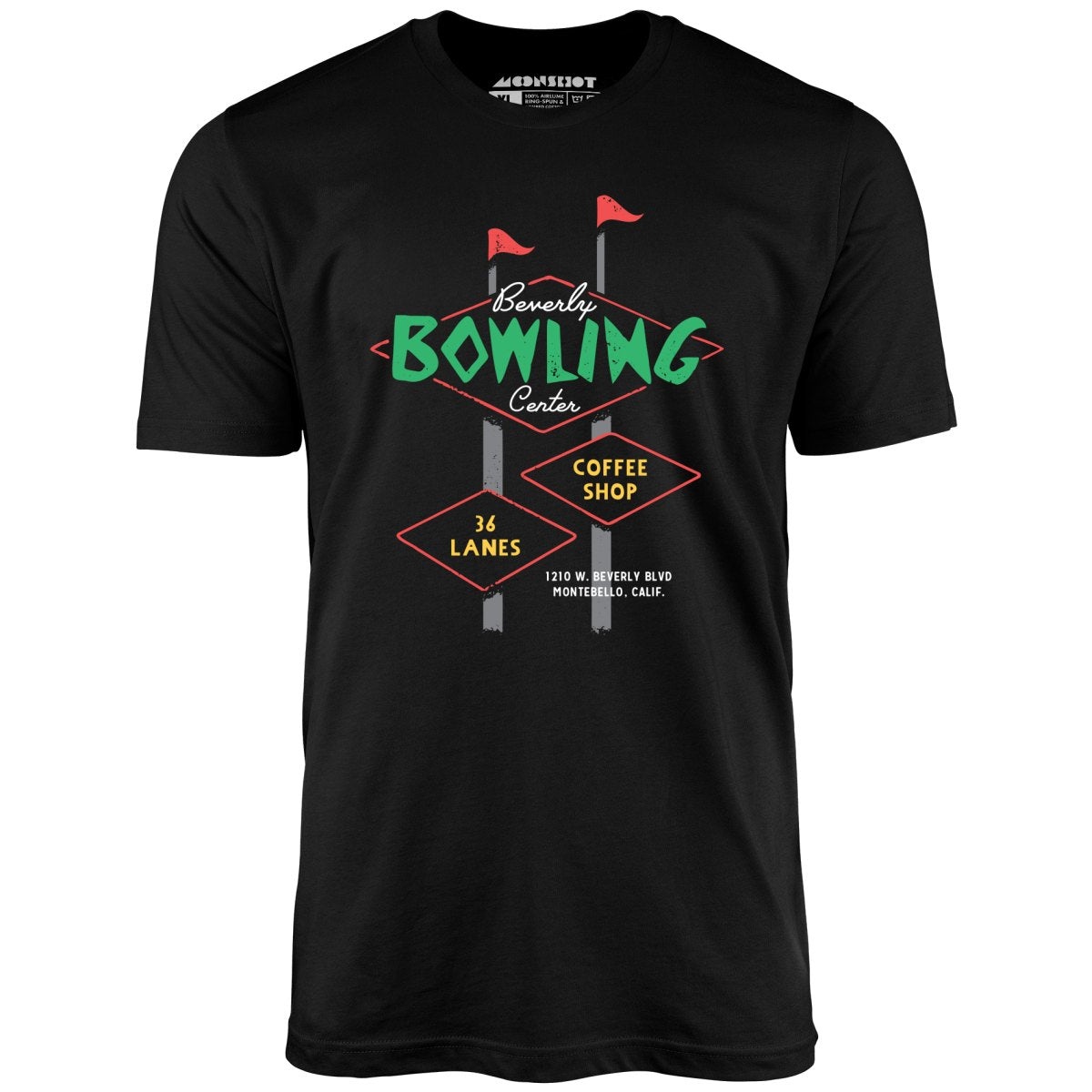 Beverly Bowl - Montebello, CA - Vintage Bowling Alley - Unisex T-Shirt
