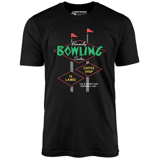 Beverly Bowl - Montebello, CA - Vintage Bowling Alley - Black - Full Front