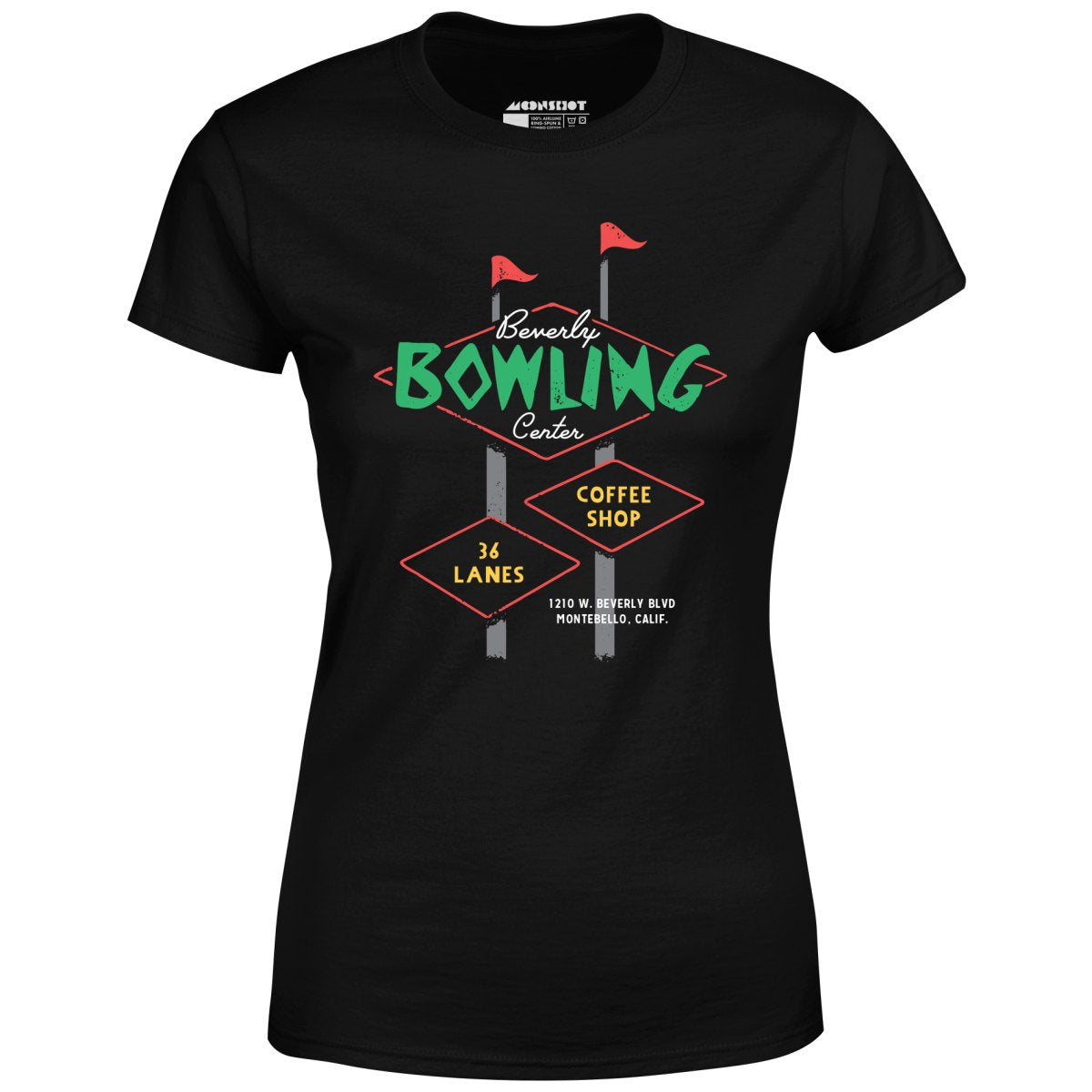 Beverly Bowl - Montebello, CA - Vintage Bowling Alley - Women's T-Shirt
