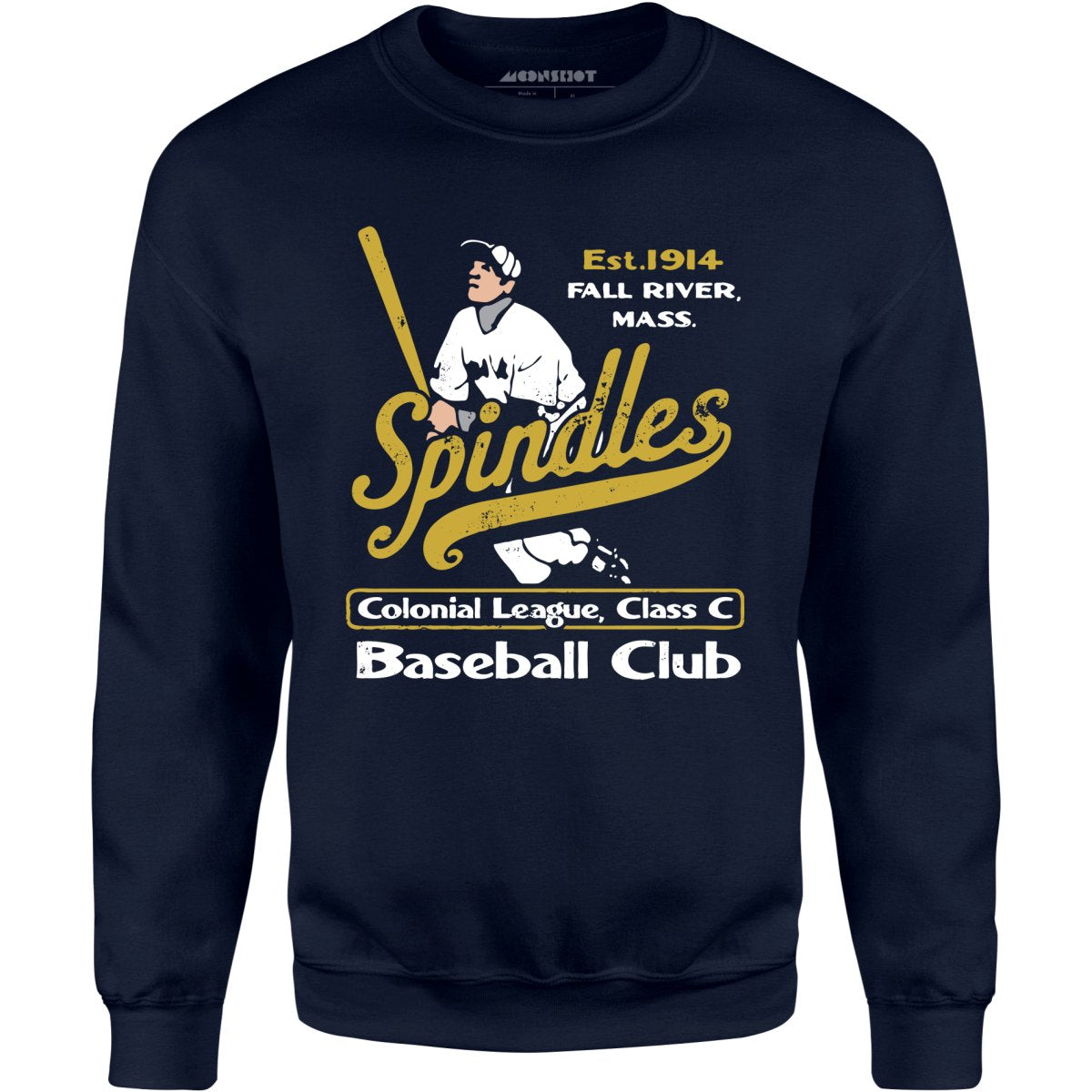 Fall River Spindles - Massachusetts - Vintage Defunct Baseball Teams - Unisex Sweatshirt