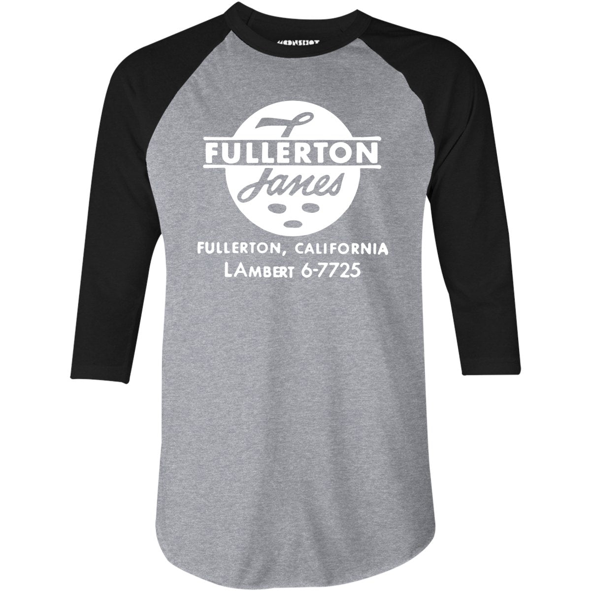 Fullerton Lanes Fullerton, CA Vintage Bowling Alley 3/4 Sleeve