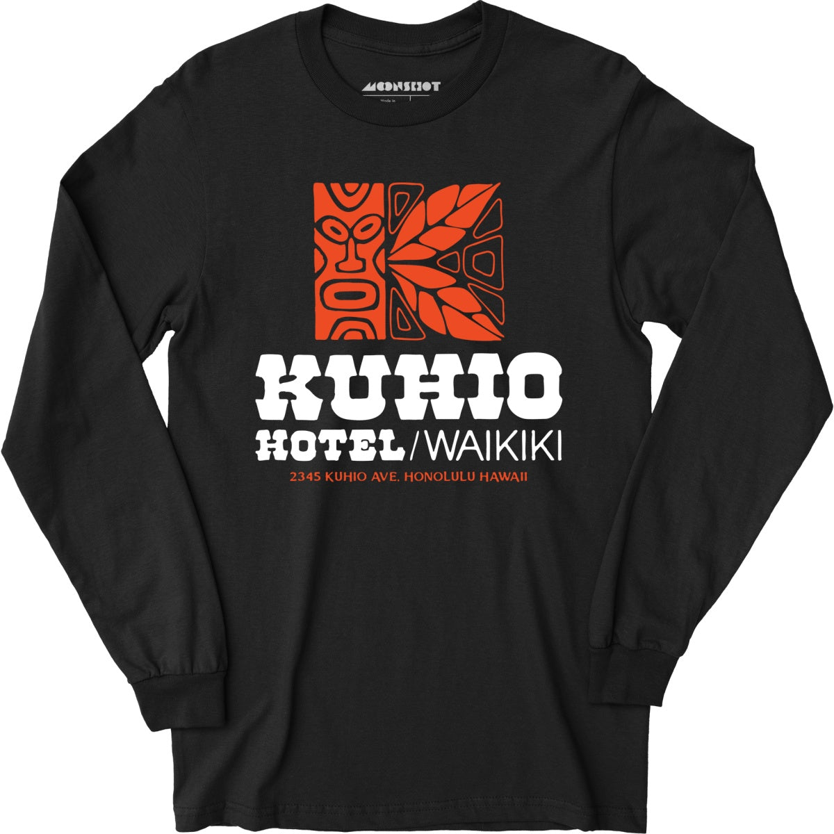 Kuhio Hotel - Waikiki, Hawaii - Vintage Hotel - Long Sleeve T-Shirt