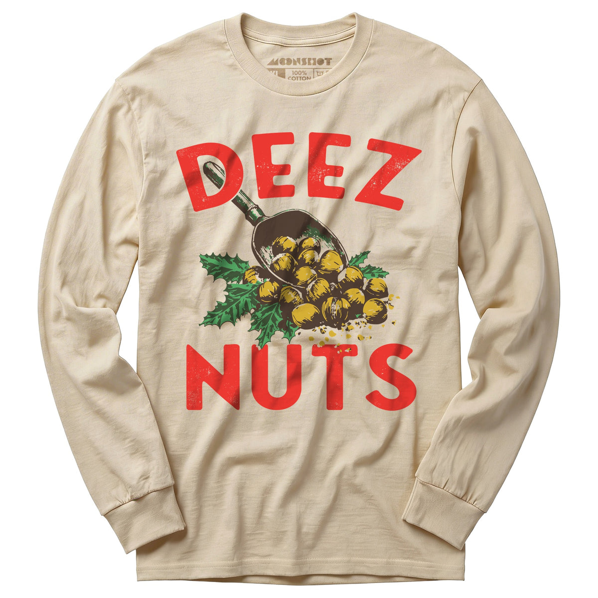 dezert dézert de'zert デザート　カノコ　長袖　カットソー Deez Nuts Christmas - Long Sleeve T-Shirt – m00nshot