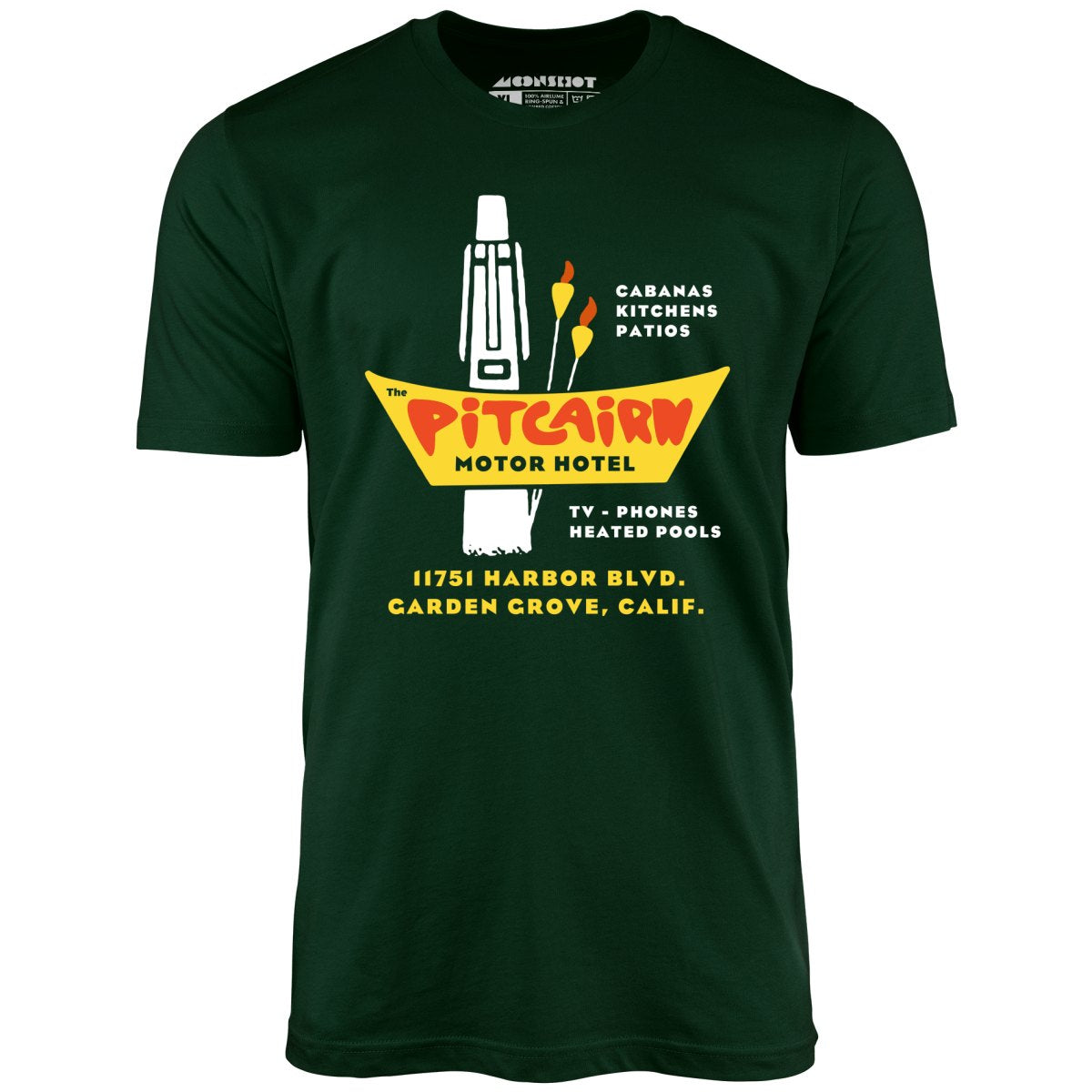 Pitcairn Motor Hotel Garden Grove, CA Vintage Hotel Unisex T