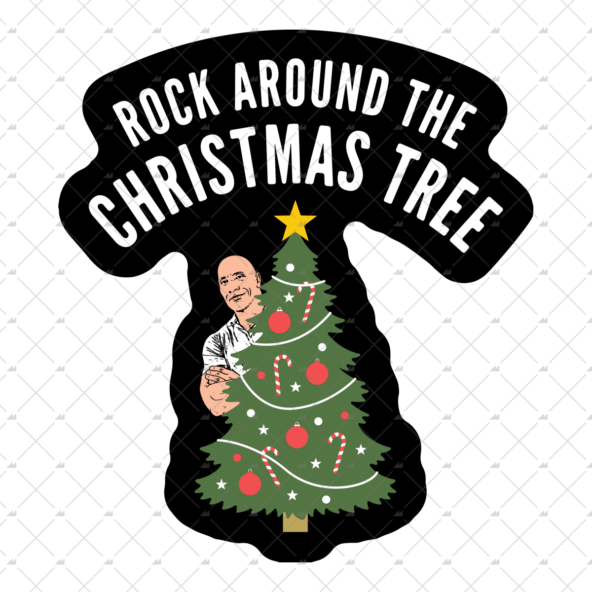 Rock Around The Christmas Tree - Sticker