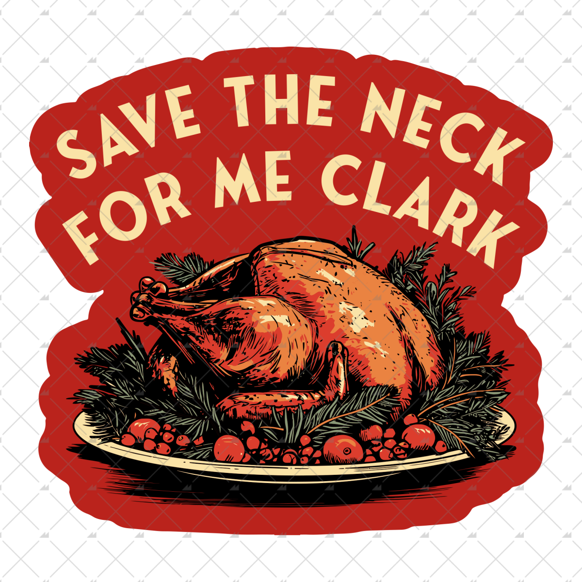 Save The Neck For Me Clark - Sticker