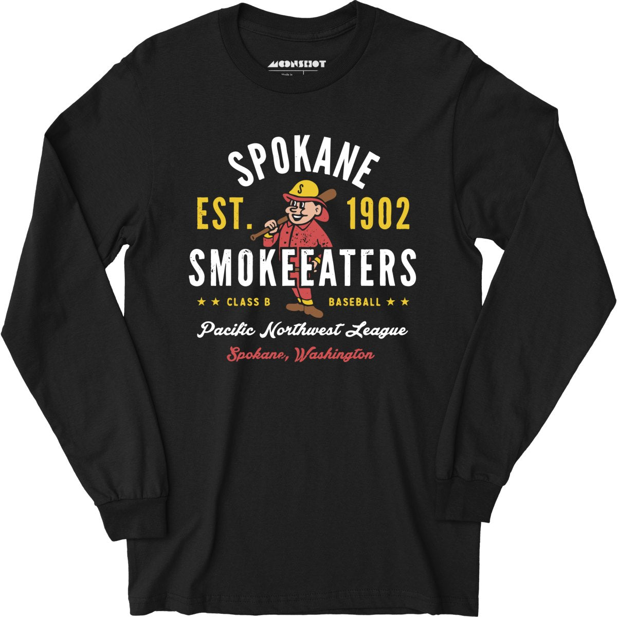 Spokane Smoke Eaters - Washington - Vintage Defunct Baseball Teams - Long Sleeve T-Shirt