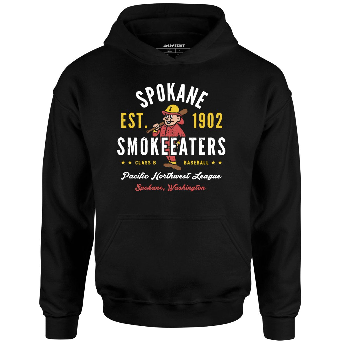 Spokane Smoke Eaters - Washington - Vintage Defunct Baseball Teams - Unisex Hoodie