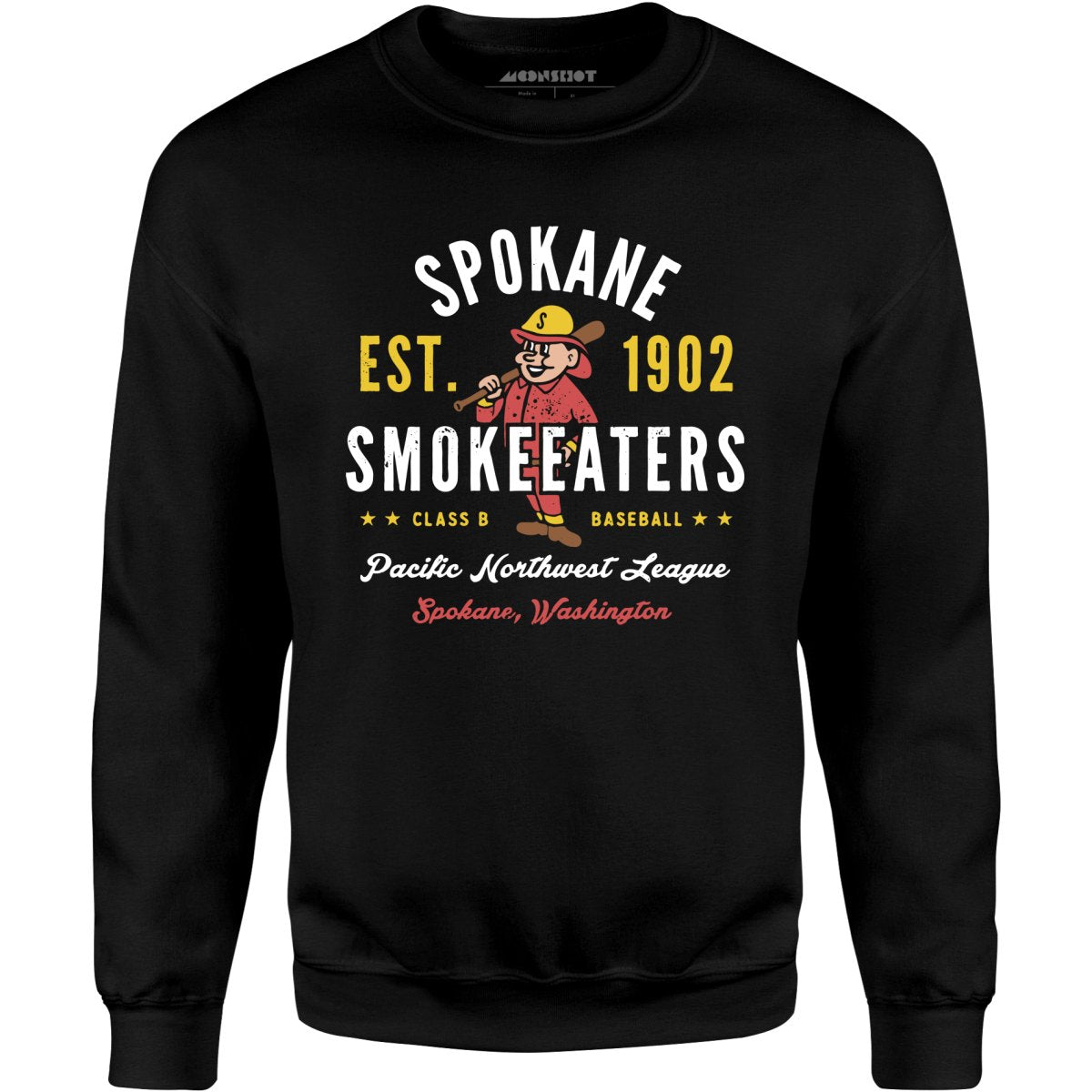 Spokane Smoke Eaters - Washington - Vintage Defunct Baseball Teams - Unisex Sweatshirt