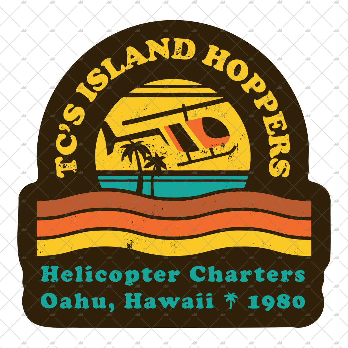 TC's Island Hoppers - Sticker