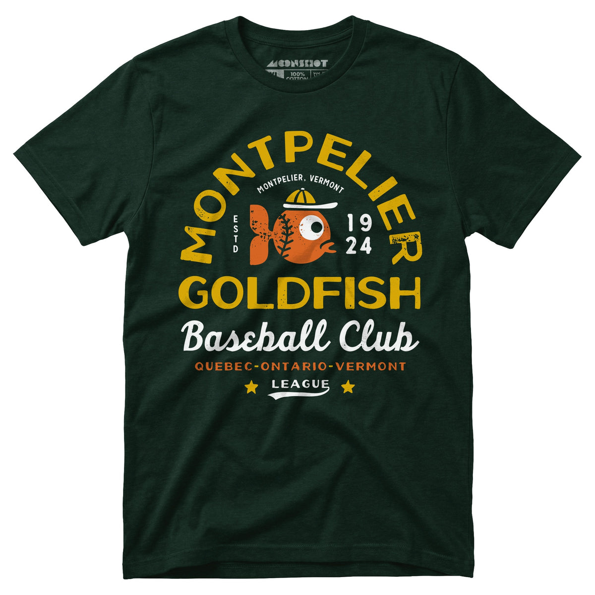 Montpelier Goldfish - Vermont - Vintage Defunct Baseball Teams