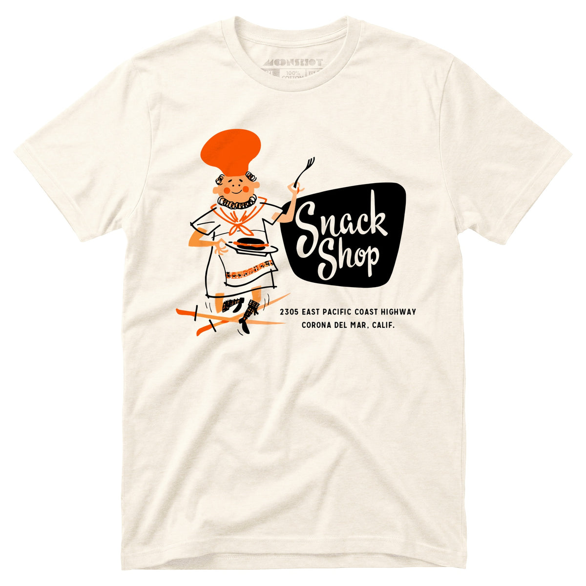 Snack Shop - Corona Del Mar, CA - Vintage Restaurant - Unisex T