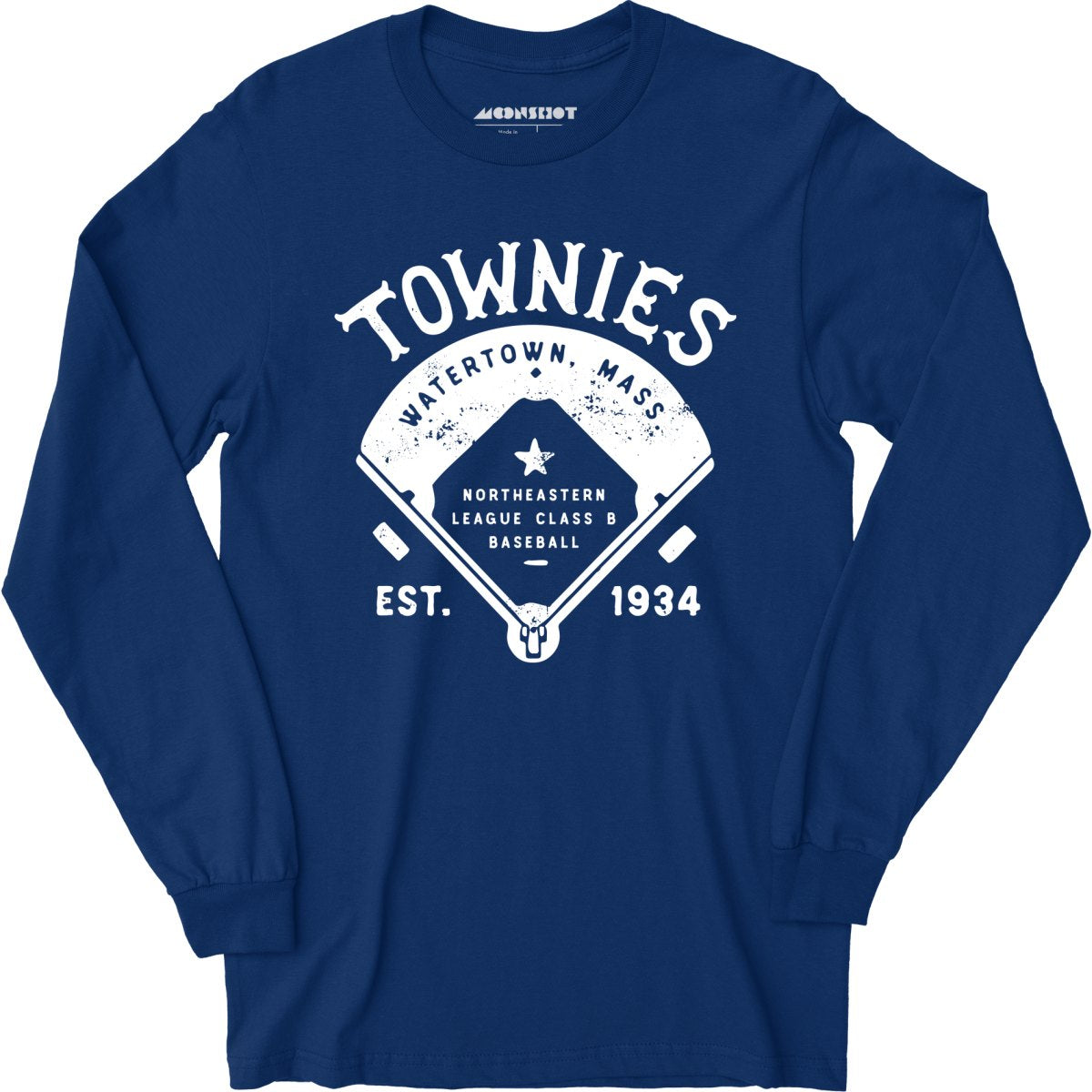 Watertown Townies - Massachusetts - Vintage Defunct Baseball Teams - Long Sleeve T-Shirt