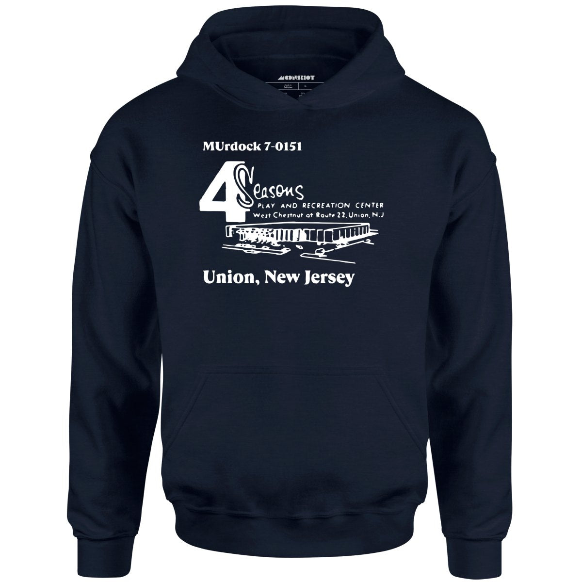 4 Seasons - Union, NJ - Vintage Bowling Alley - Unisex Hoodie
