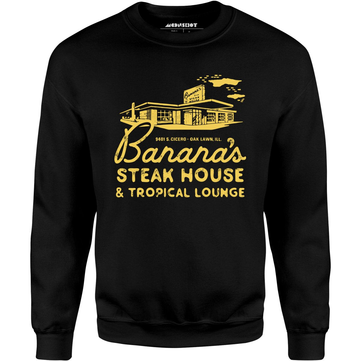 Banana's Steak House - Oak Lawn, Il - Vintage Restaurant - Unisex Sweatshirt