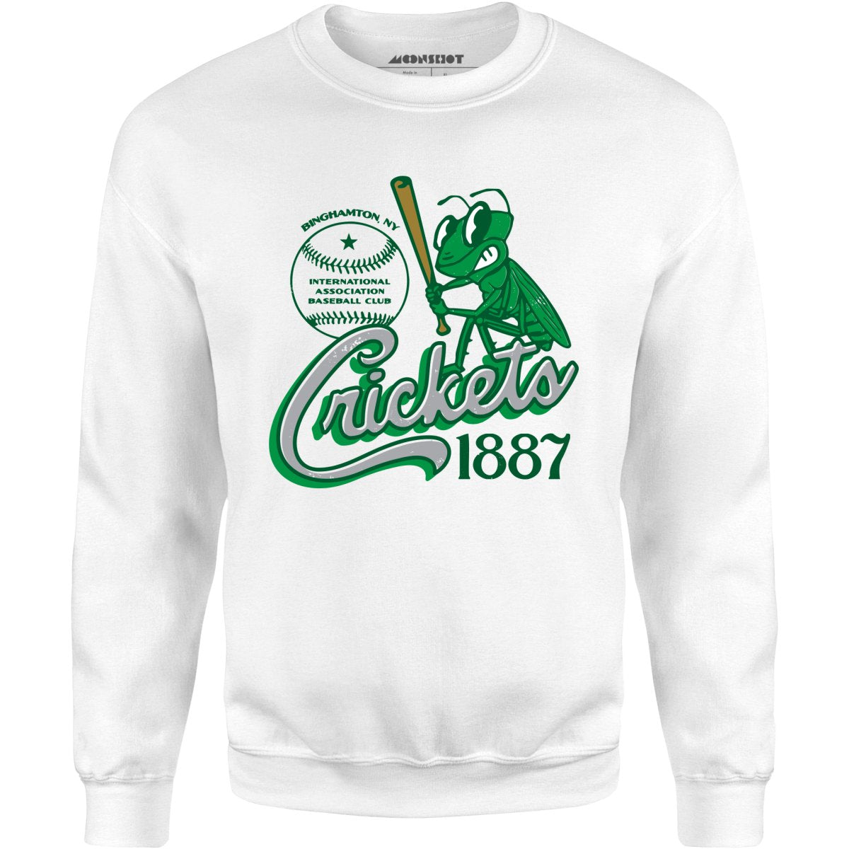 Binghamton Crickets - New York - Vintage Defunct Baseball Teams - Unisex Sweatshirt