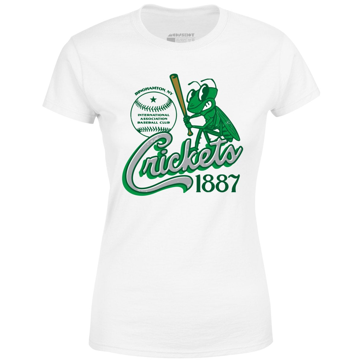 Binghamton Crickets - New York - Vintage Defunct Baseball Teams - Women's T-Shirt