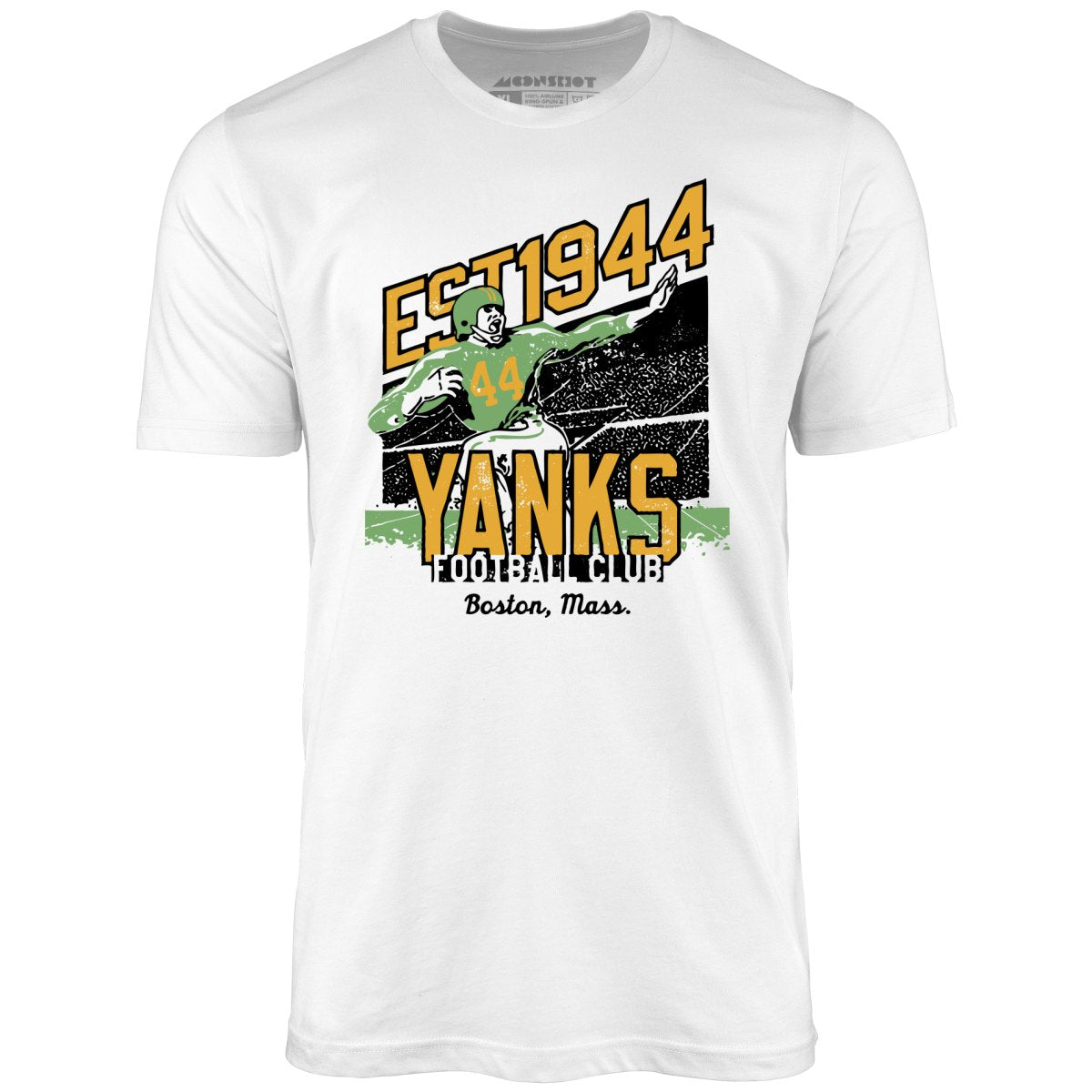 m00nshot Boston Yanks - Massachusetts - Vintage Defunct Football Teams - Unisex T-Shirt White / S
