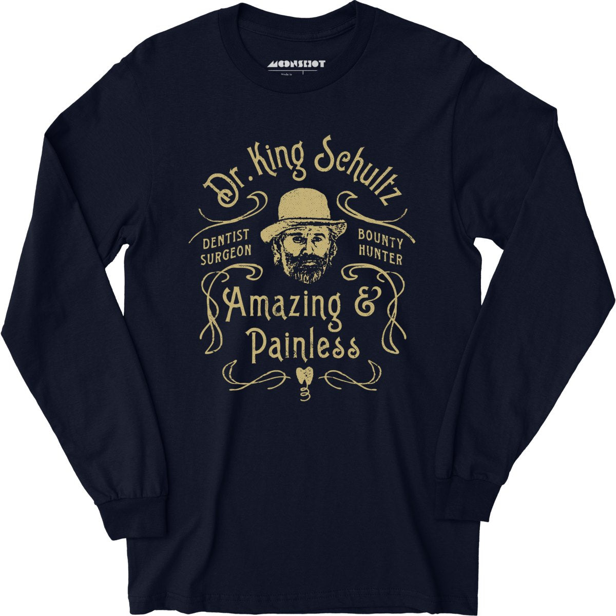 Django - Dr. King Schultz - Long Sleeve T-Shirt – m00nshot