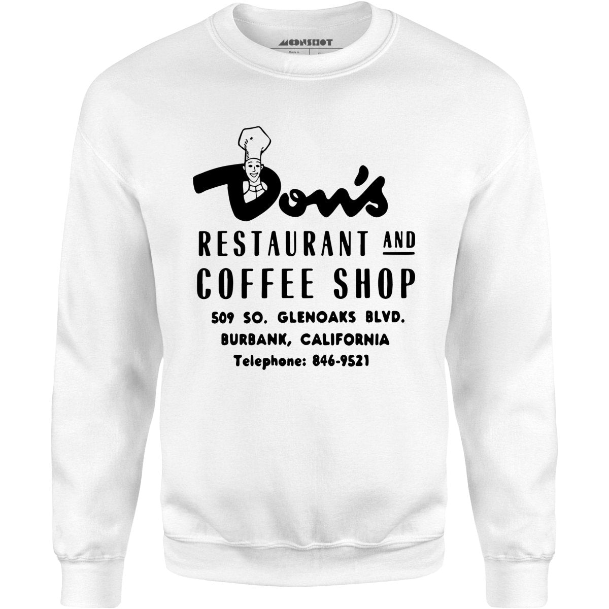 Don's Restaurant & Coffee Shop - Burbank, CA - Vintage Restaurant - Unisex Sweatshirt