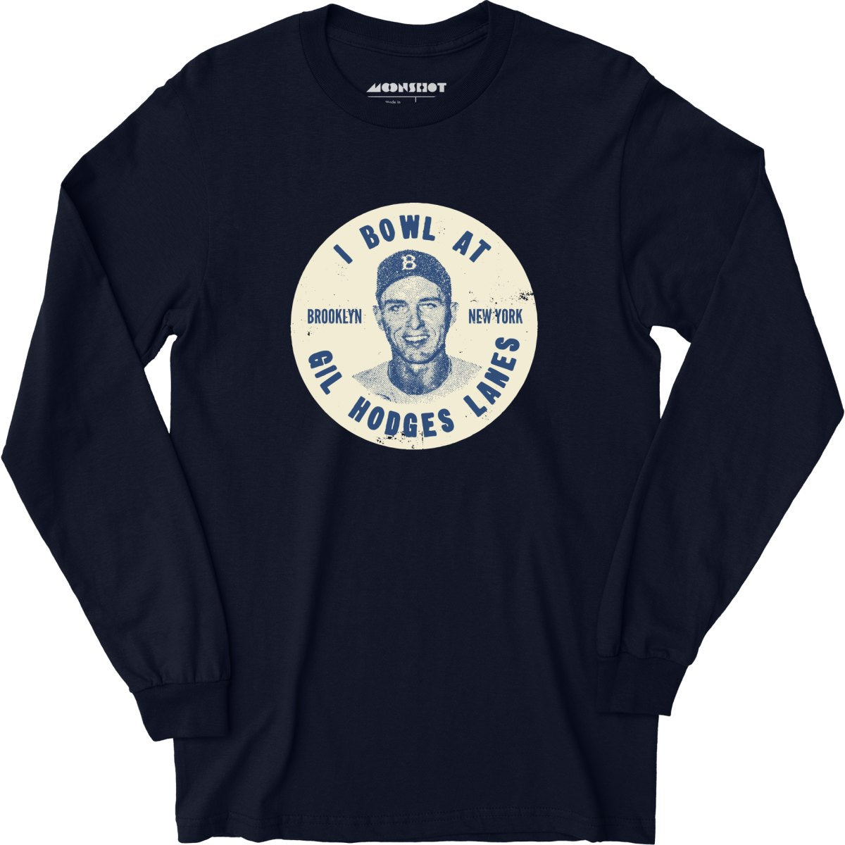 Gil Hodges Lanes - Brooklyn, NY - Vintage Bowling Alley - Long Sleeve T-Shirt