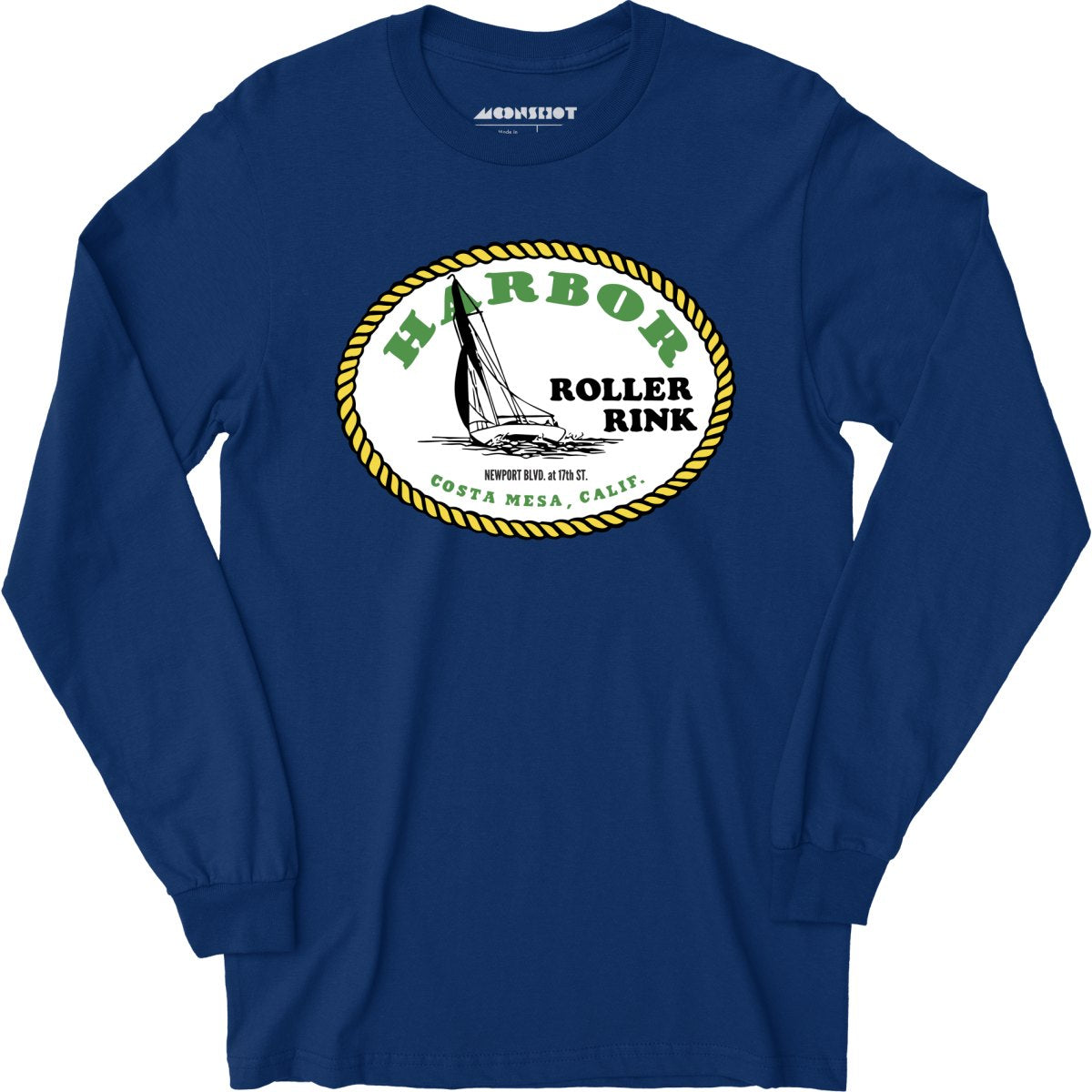 Harbor Roller Rink Costa Mesa, CA Vintage Roller Rink Long Sleeve