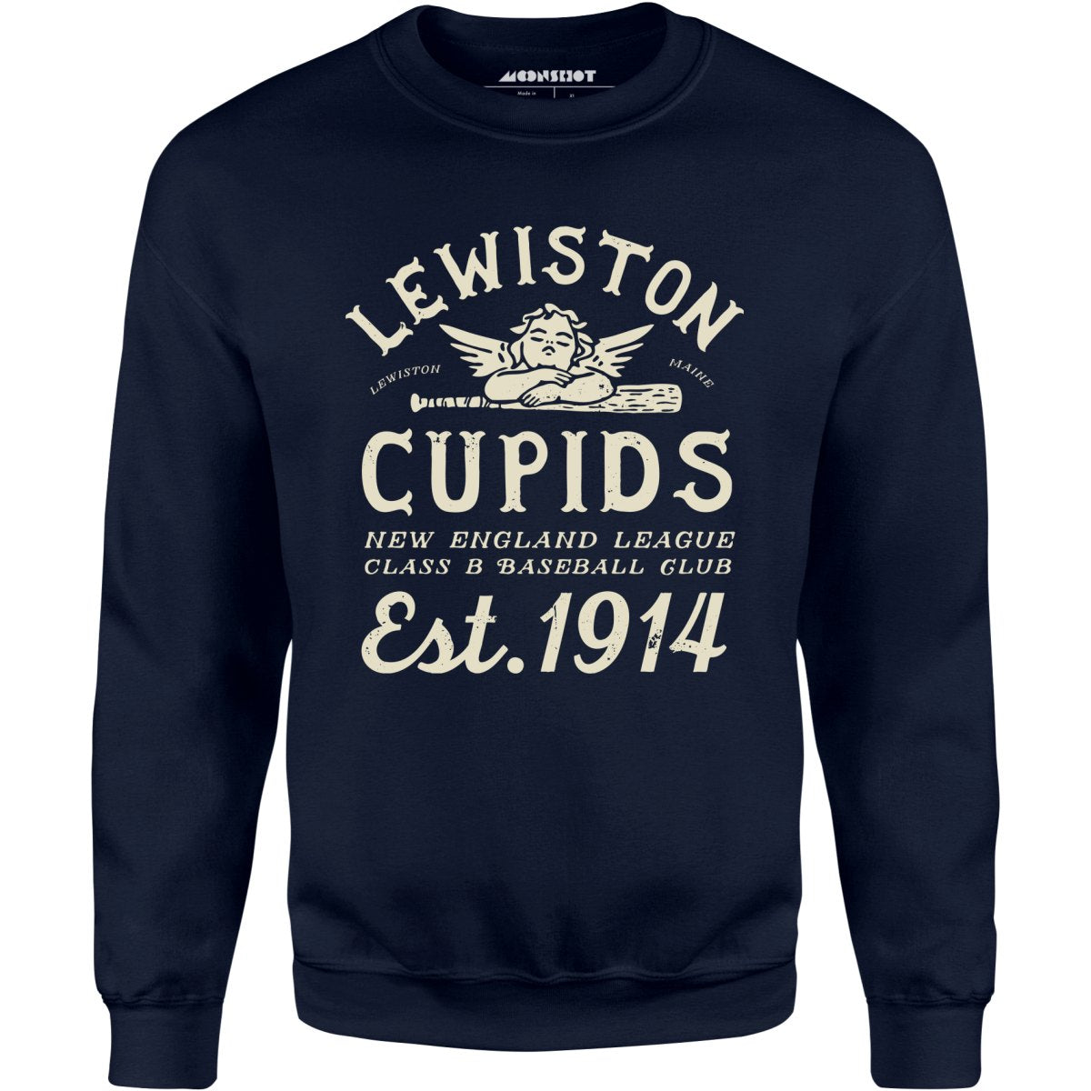 Lewiston Cupids - Maine - Vintage Defunct Baseball Teams - Unisex Sweatshirt