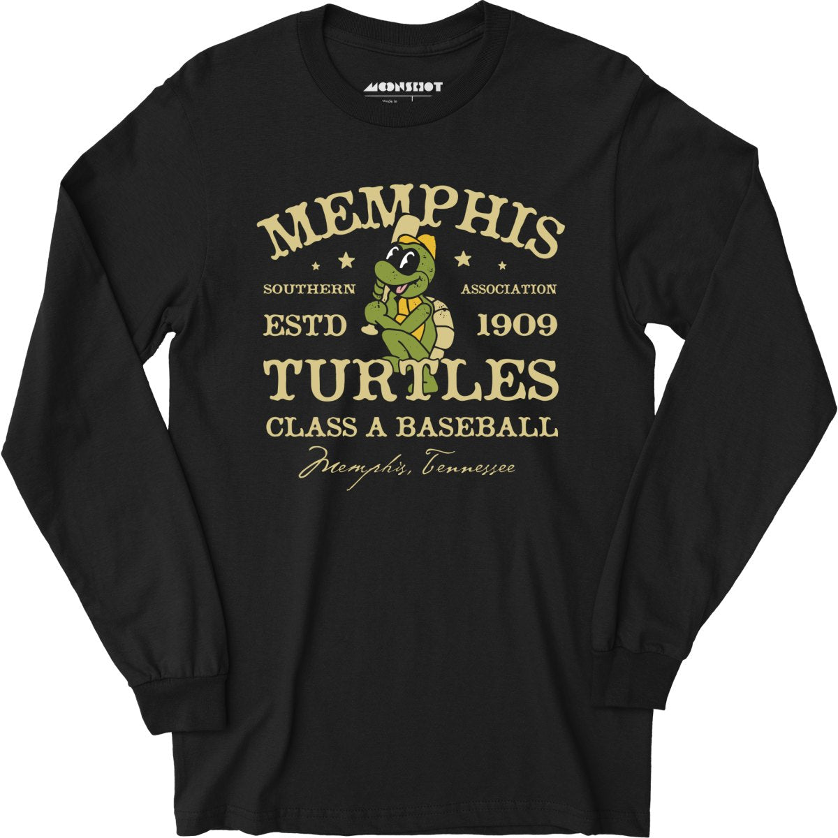 Memphis Turtles - Tennessee - Vintage Defunct Baseball Teams - Long Sleeve T-Shirt