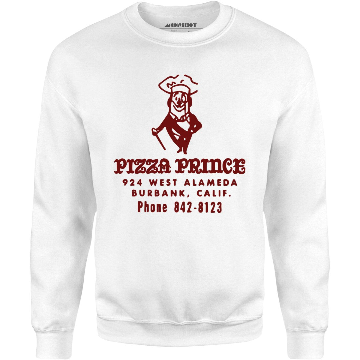 Pizza Prince - Burbank, CA - Vintage Restaurant - Unisex Sweatshirt