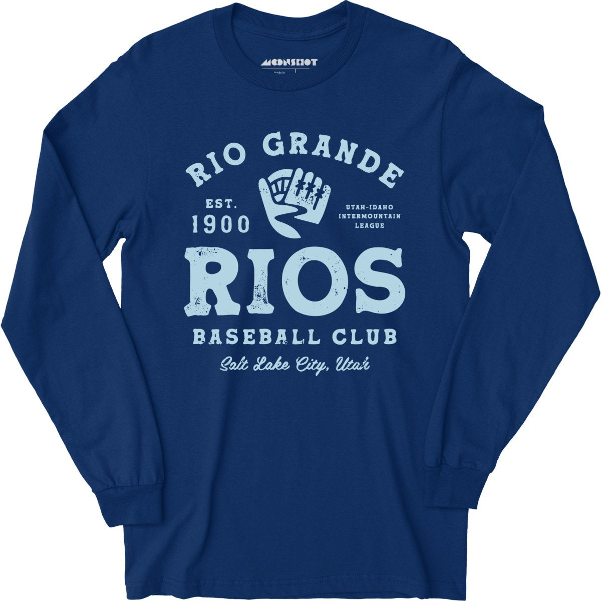 Rio Grande Rios Utah Vintage Defunct Baseball Teams Long Sleeve T