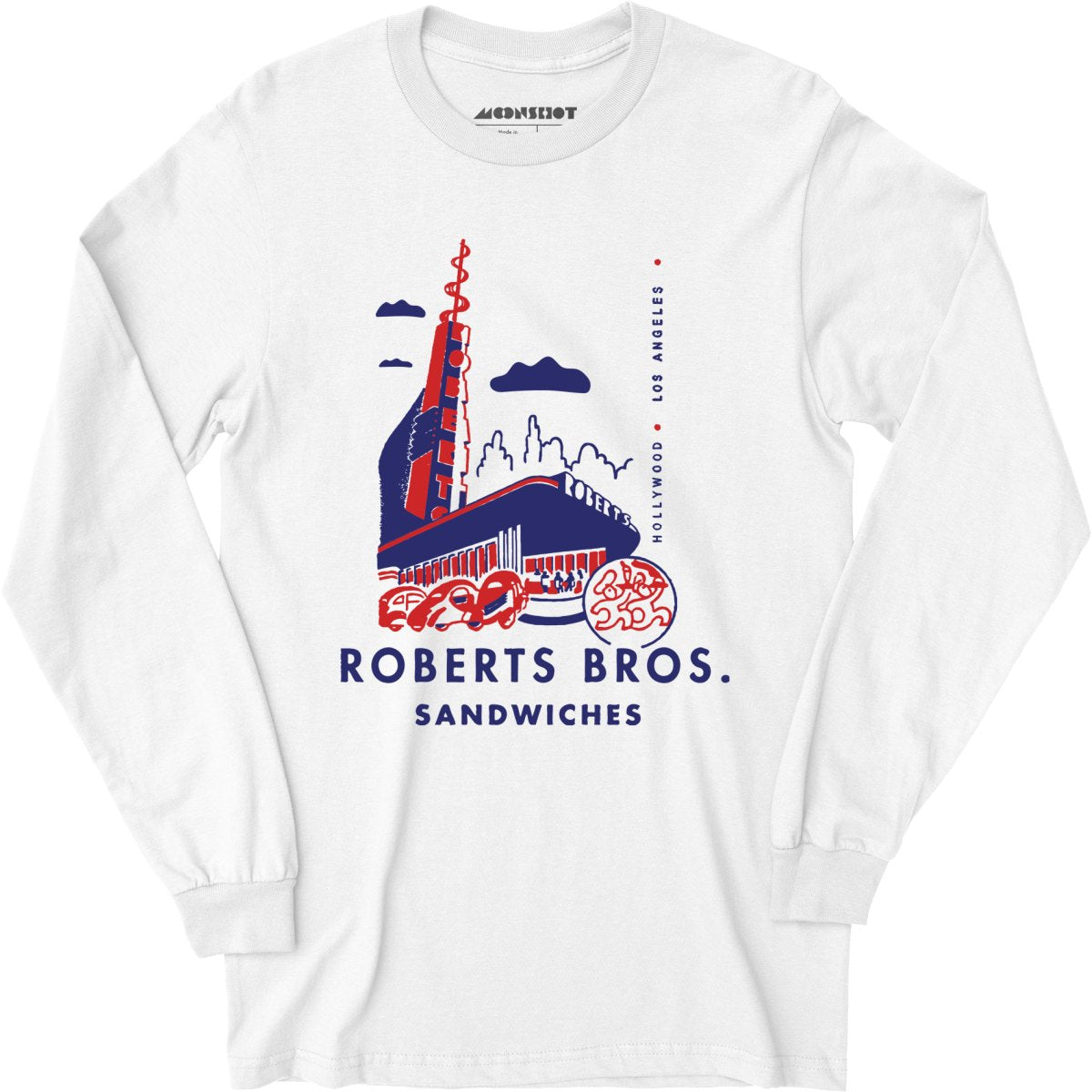 Roberts Bros Sandwiches - Los Angeles, CA - Vintage Restaurant - Long Sleeve T-Shirt
