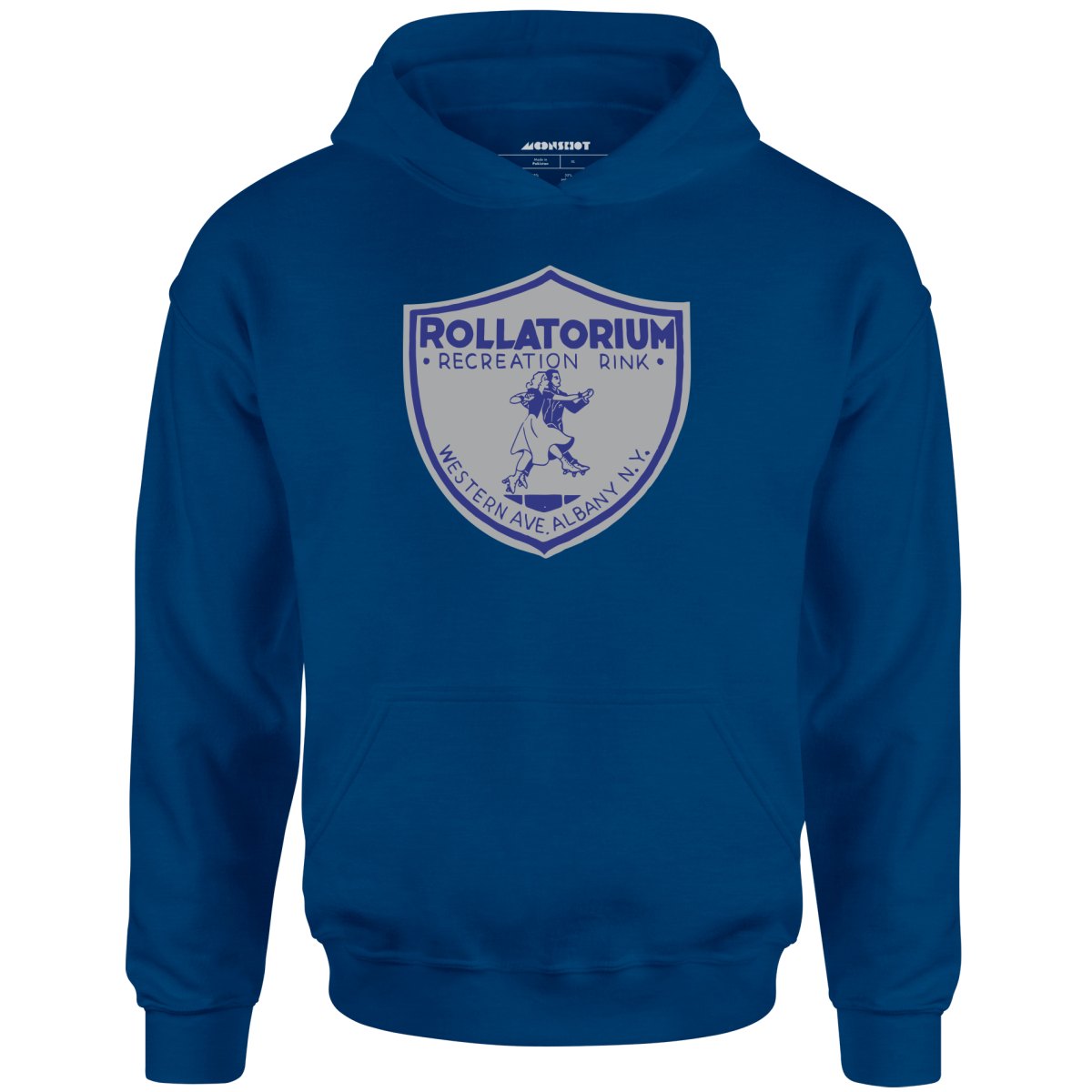 Rollatorium Albany, NY Vintage Roller Rink Unisex Hoodie m00nshot