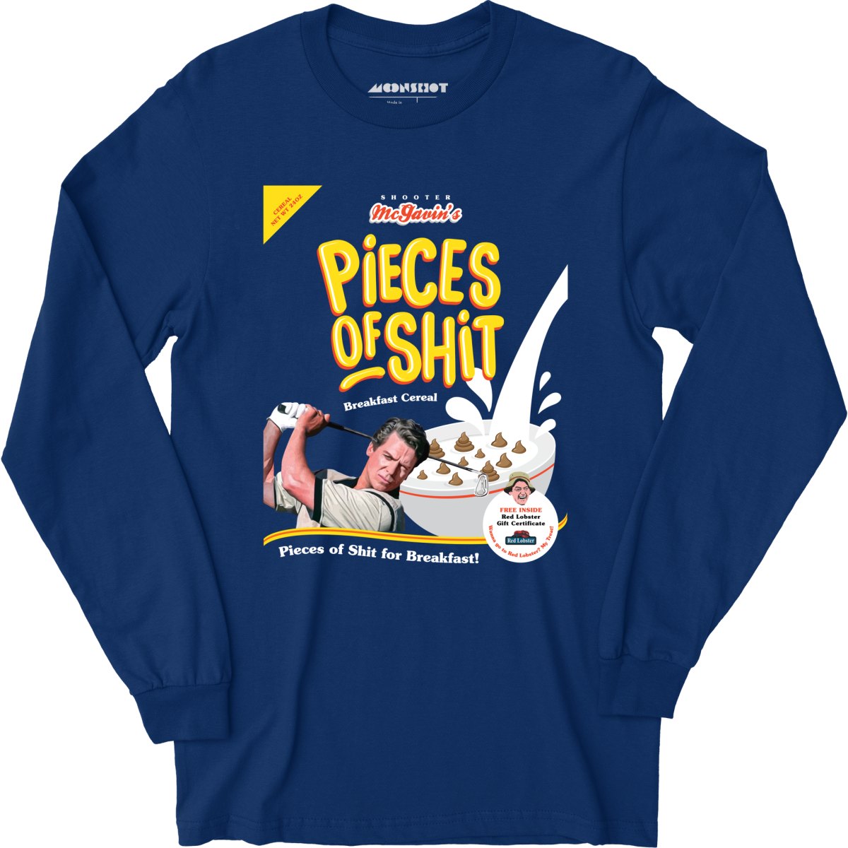Shooter McGavin's Pieces of Shit Breakfast Cereal - Long Sleeve T-Shirt