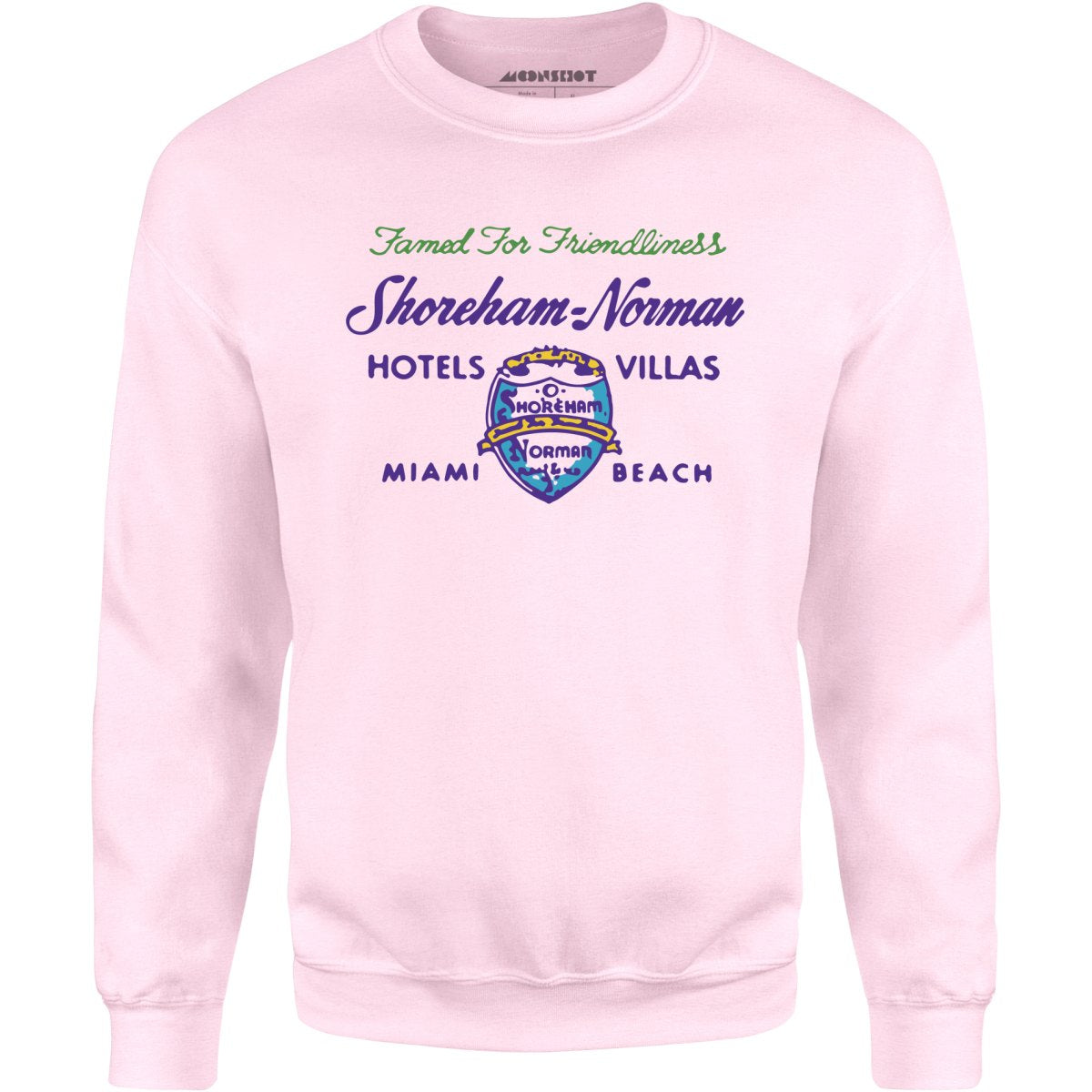 Shoreham Norman Hotels & Villas v2 - Miami, FL - Vintage Hotel - Unisex Sweatshirt