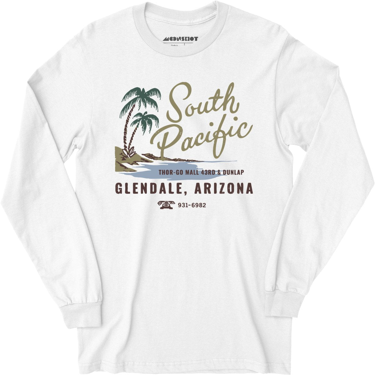 South Pacific - Glendale, AZ - Vintage Tiki Bar - Long Sleeve T-Shirt