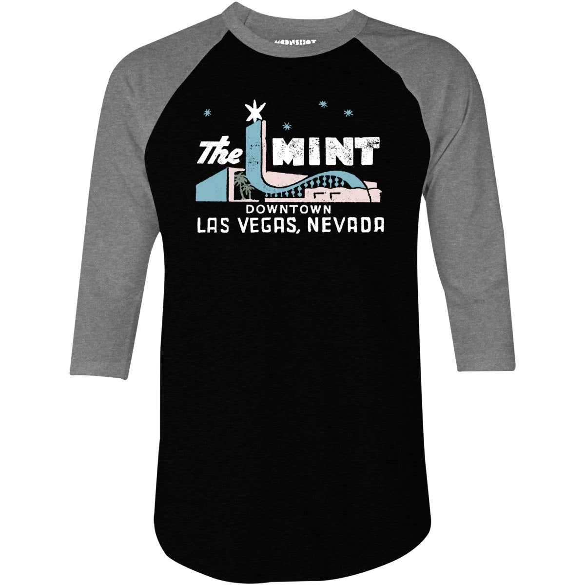 The Mint - Vintage Las Vegas - 3/4 Sleeve Raglan T-Shirt