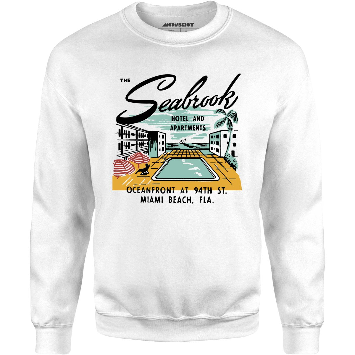 The Seabrook - Miami, FL - Vintage Hotel - Unisex Sweatshirt