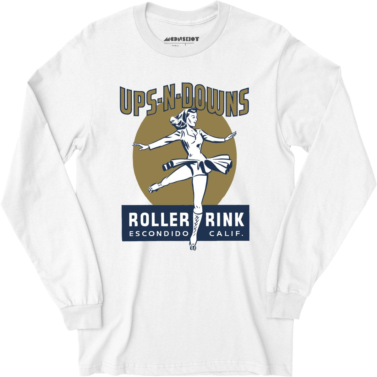 Ups-N-Downs - Escondido, CA - Vintage Roller Rink - Long Sleeve T-Shirt