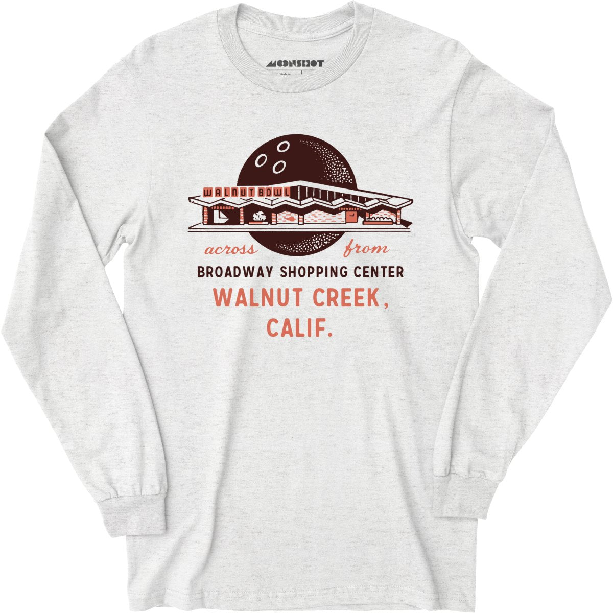 Walnut Bowl - Walnut Creek, CA - Vintage Bowling Alley - Long Sleeve T-Shirt