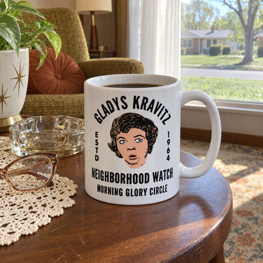 Gladys Kravitz Neighborhood Watch - Ceramic Coffee Mug