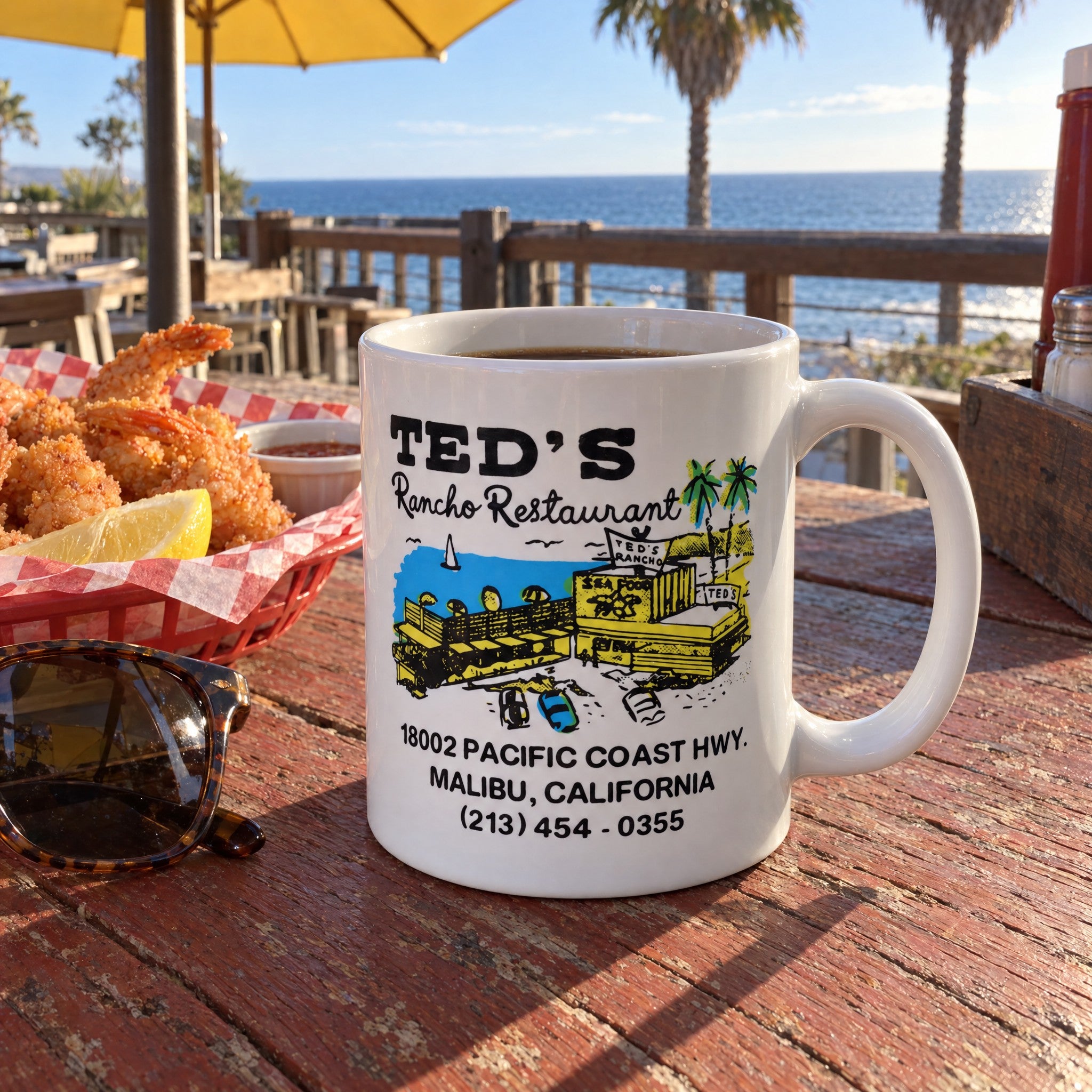 Ted's Rancho Restaurant - Malibu, CA - Ceramic Coffee Mug