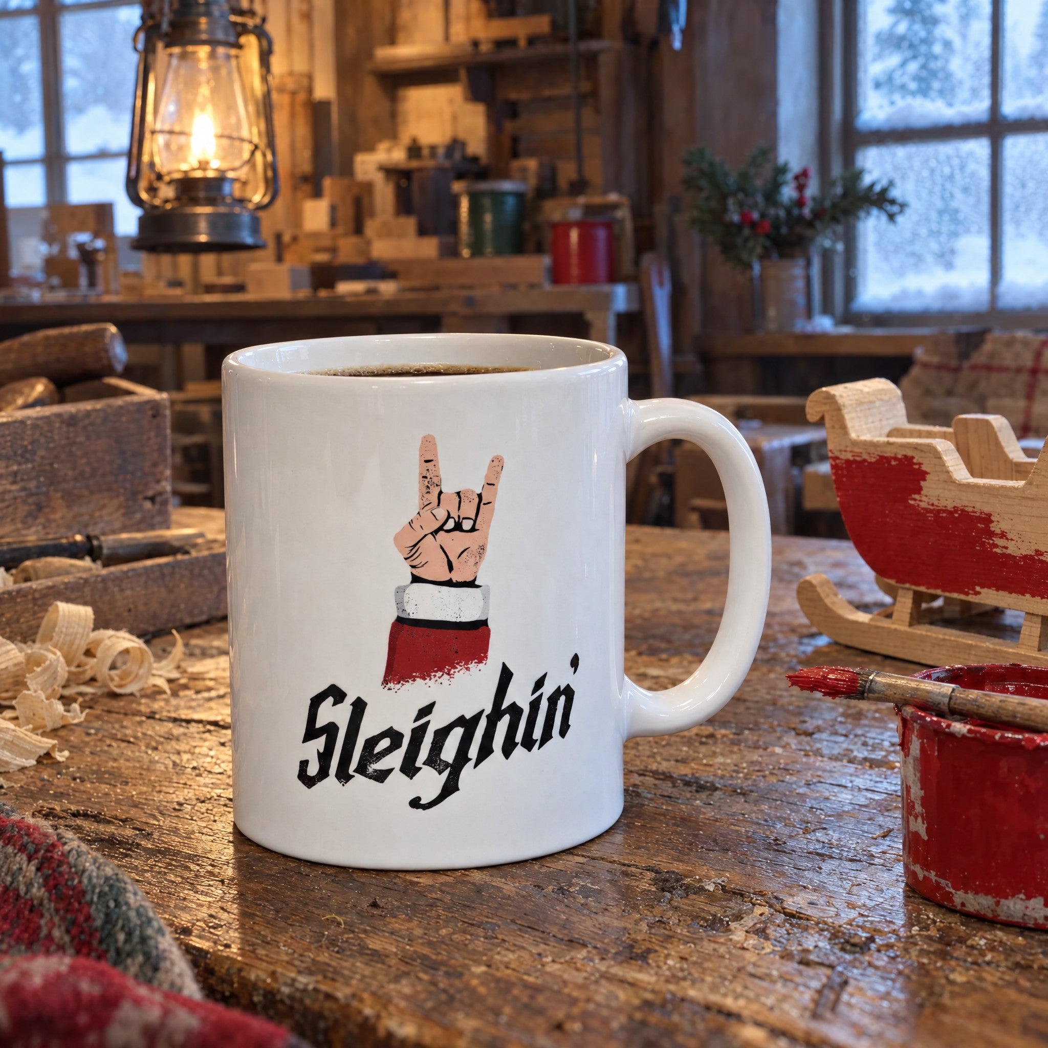 Sleighin' - Ceramic Coffee Mug