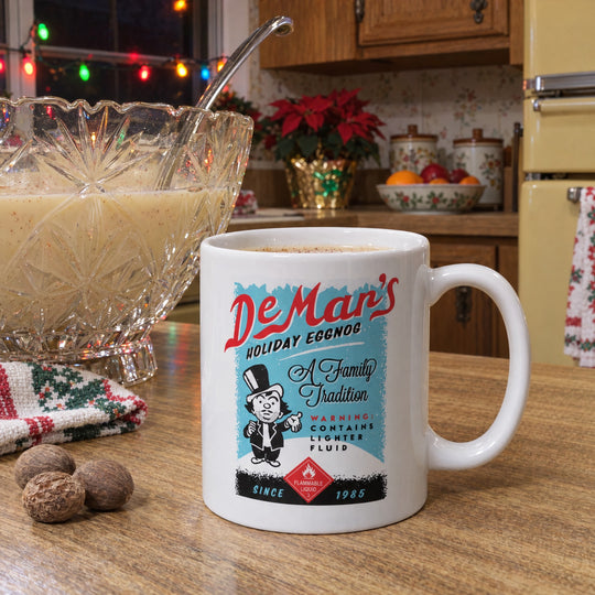 Charles DeMar's Eggnog with Lighter Fluid - Ceramic Coffee Mug