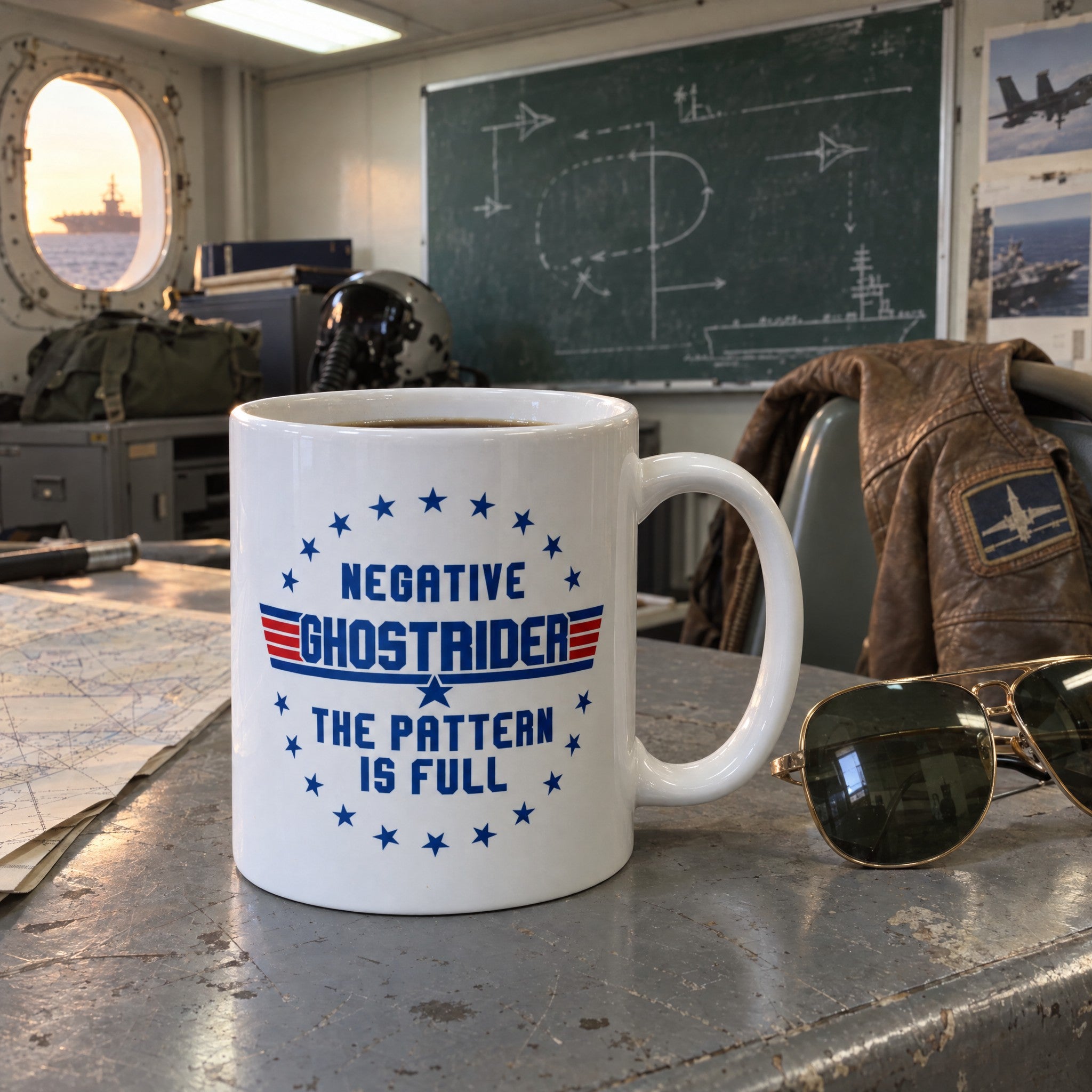 Negative Ghostrider The Pattern is Full - Ceramic Coffee Mug