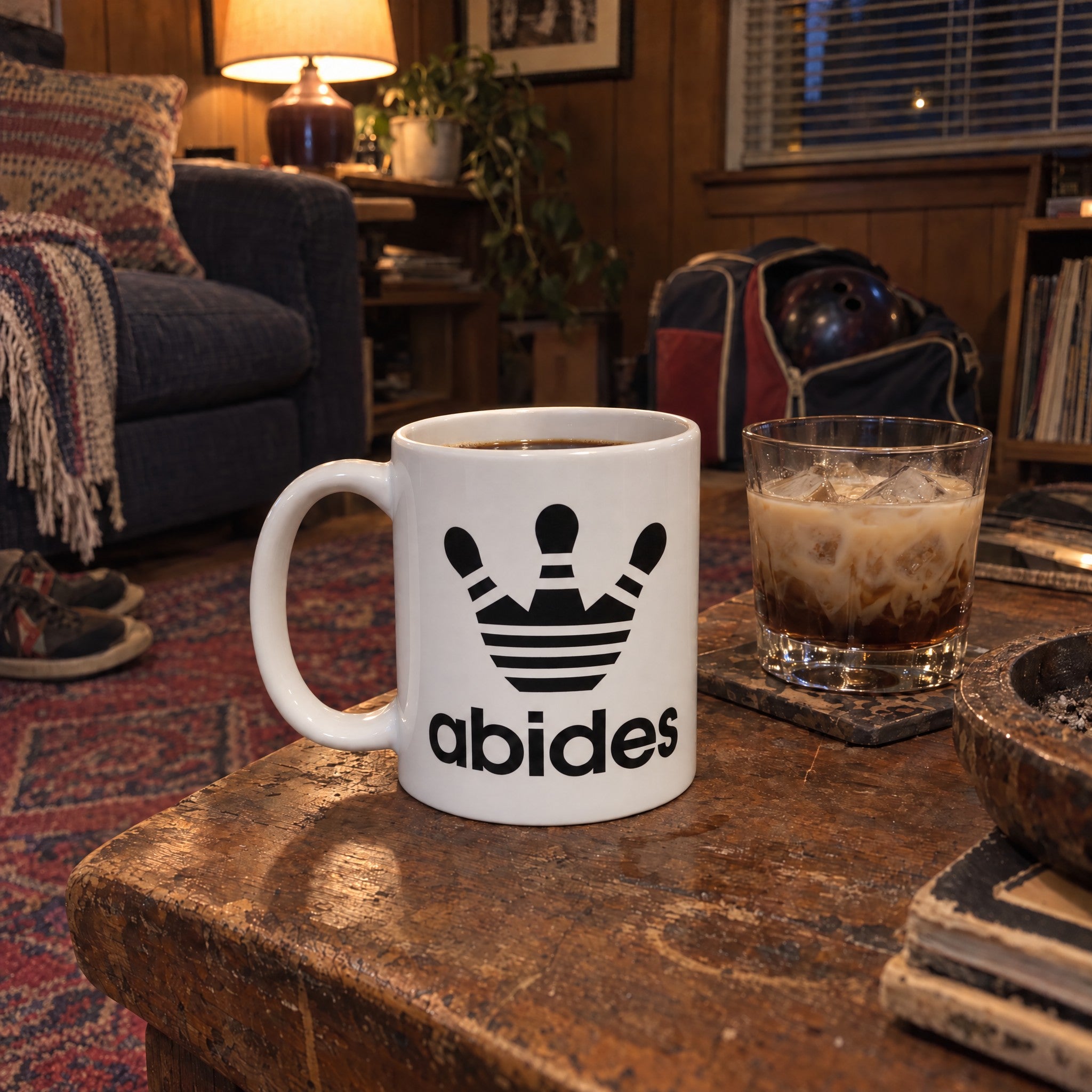 Abides Lebowski Bowling - Ceramic Coffee Mug