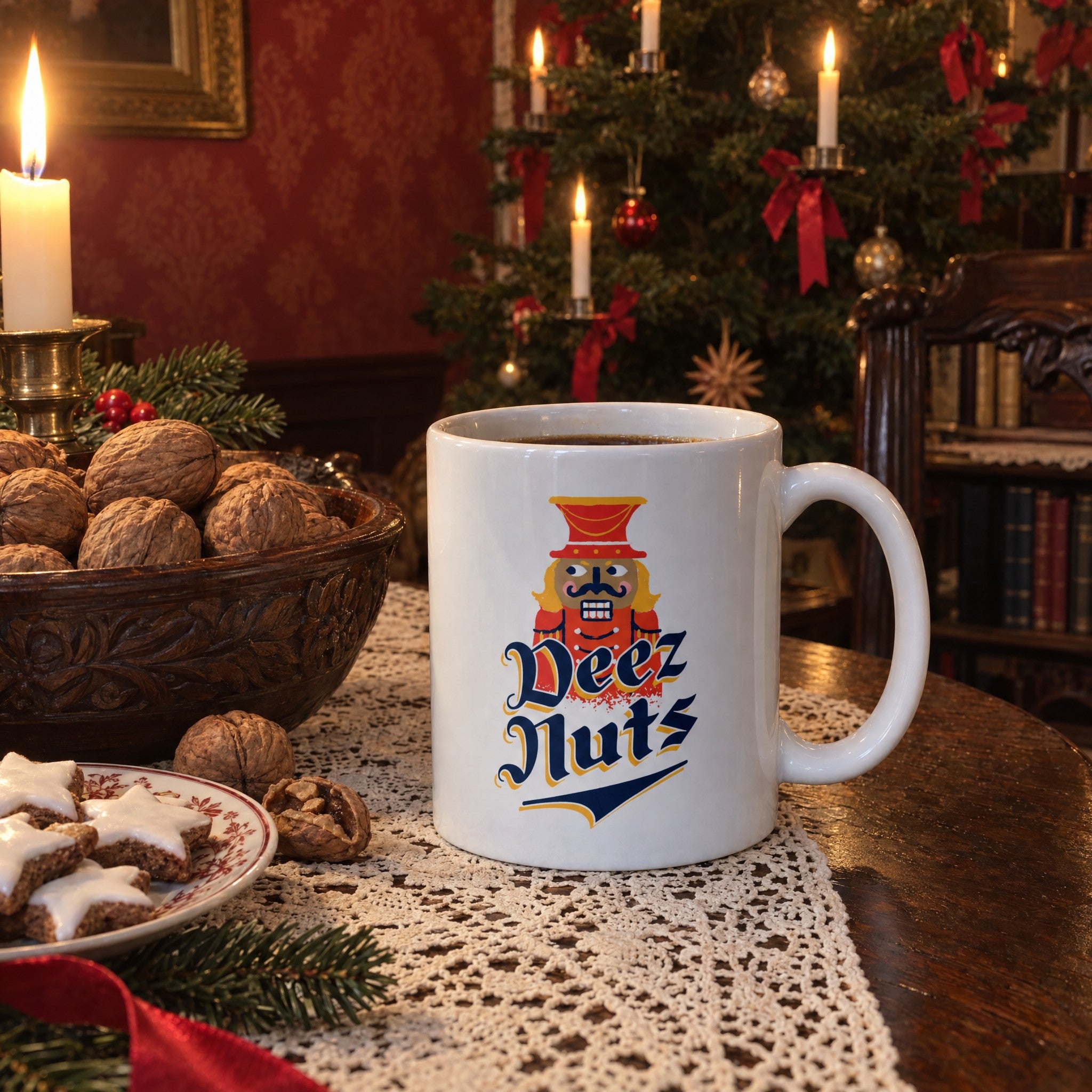 Deez Nuts Nutcracker - Ceramic Coffee Mug